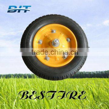 PU WHEEL 325-8 tool cart tyre/wheelbarrow tyre/ wheel barrow tyre tube/ cart tyre