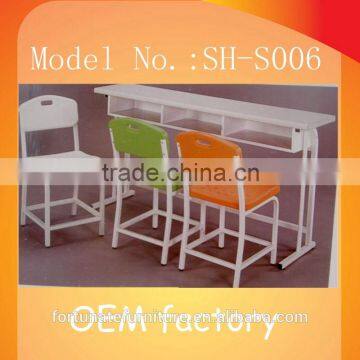 3-person adult student desk and chair