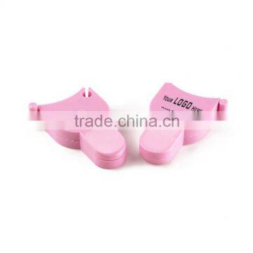1.5meters Fiberglass Company Logo Design Lock Medical Waist Tape Measure Pink Mini Retractable