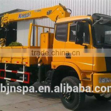 4*2 Factory Supply China 5ton 6ton 7 ton 8 ton truck crane ,truck with crane 8 ton