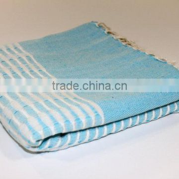 Top Quanlity 70*180cm Customaize Color 100 Cotton Beach Towel Fouta