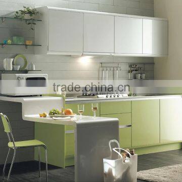 wholesale cheap price china factory high gloss blue lacquer kitchen cabinet