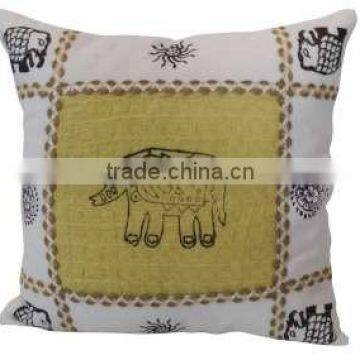 Indian Elephant Printed Cushion Cover