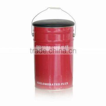 Custom made Factory Round storage metal bucket design storage stools storage ottomans