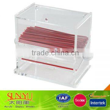 Acrylic Vacuum Straw Dispenser