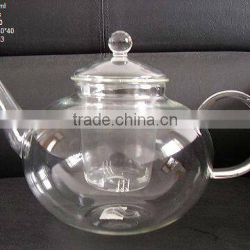 heat resistant pyrex glass teapot