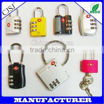 TSA-385 top security retractable travel Tsa luggage lock/ TSA key lock