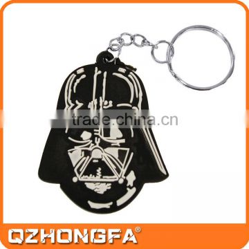 2015 high quality custom design cheap rubber keyring