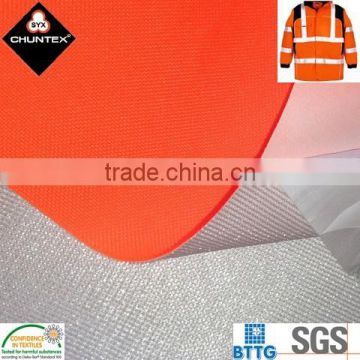 High Visibility Polyester Oxford Waterproof Breathable Laminated Fabric for Multi-Functional Garments