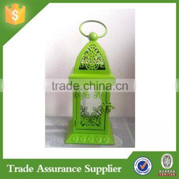 Customized logo directive glass metal tall candle holders for weddings