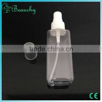 60ml Square transparent PET refill perfume atomizer medical spray bottle spray perfume bottle