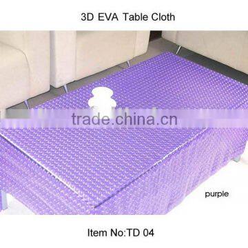 3D EVA Transparent Tablecloth,tablecovers