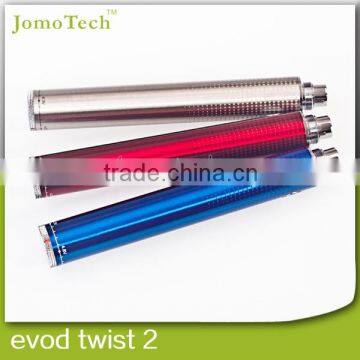 2014 Wholesale Evod Twist II Battery,Variable Voltage Evod Twist