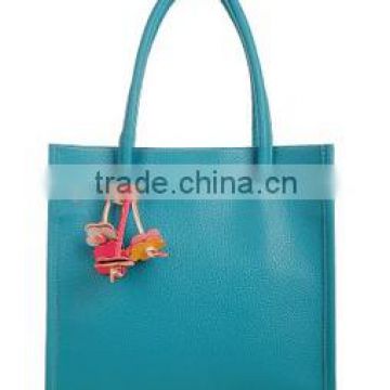 Sweetly Candy-color PU Leather Handbag