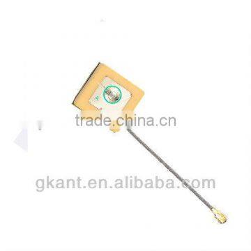 15*15mm active patch antenna,GPS car internal ceramic PCB antenna 1.13 cable