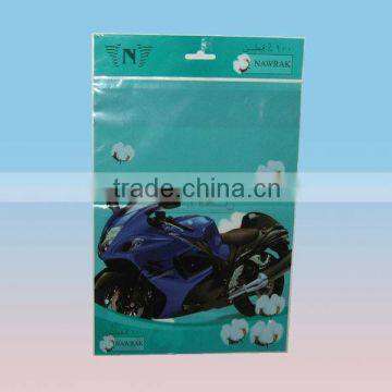 custom plastic bag with hanger hole for apparel packaging