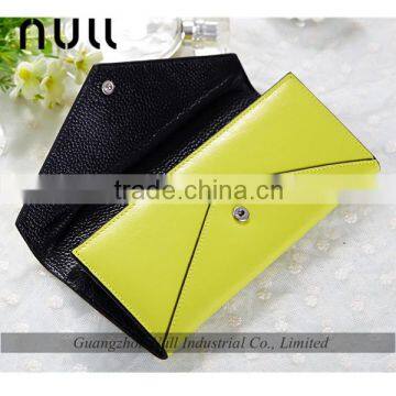 Hand Phone Holders Woman Genuine Leahter Cheque Book Holder Wallet photo-3