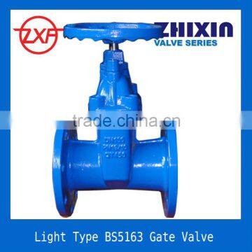 Ductile Iron BS5163 Resilient seated Gate Valve Light Type DN50-DN300,PN10,PN16