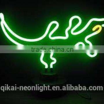 Customer design gecko lizard neon light table lamp