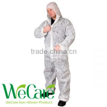 One piece non-woven disposable coveralls