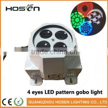 2016 NEW 4 eyes LED Pattern Gobo Light/RGBW LED Effect Light DJ Stage lights