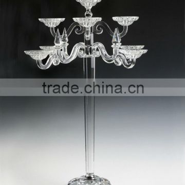 Ramous&Elegant crystal candleholder for table decorations in chinese markets