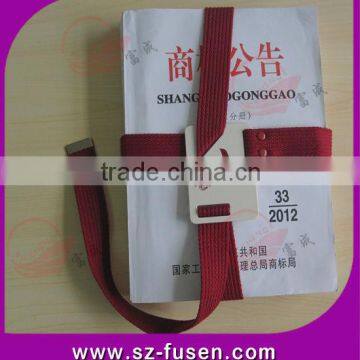 Book strap magic tape webbing belt