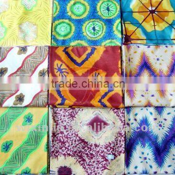 Printed Washed velvet/peach skin fabric