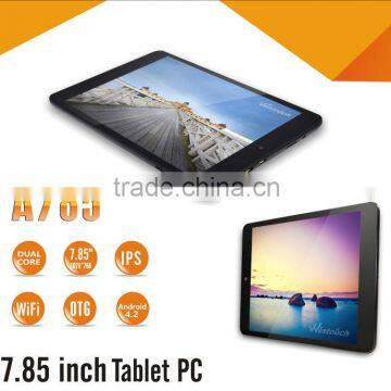 Ultra digital tablet pc aluminium frame A20 Dual core cortex A7 android 4.2 os tablet pc free apps IPS screen