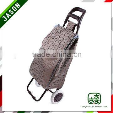 Pooyo Jacquard fabric fashion folding shopping trolley A2S-8