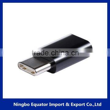 wholesale mentallic colored type usb c adapter with micro female port