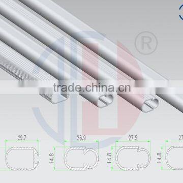 Tube Sliver Aluminium Anodized Profile For Clothers Hanging Poles Series