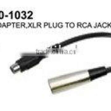 XLR ADAPTER,XLR PLUG TO RCA JACK