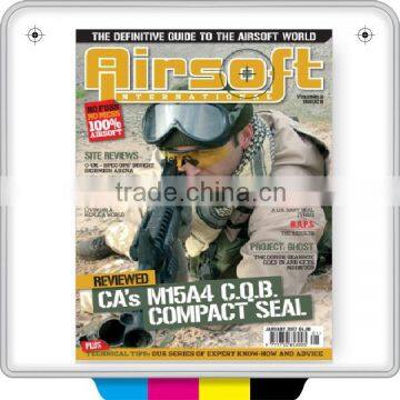 Fashion airsoft magazine printing with advertising using