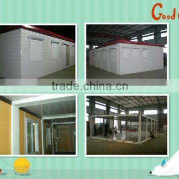 Combined container house project----5 sandwich panel container houses connected together! (73m2)