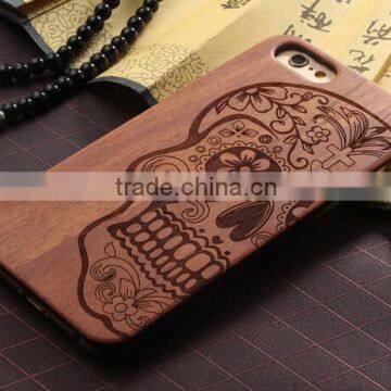 New design Unique Engrave Wood Cell Phone Protective Case For Iphone6s/ Plus