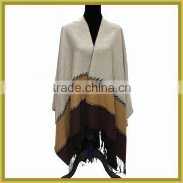 new apparel fashion women winter knitted poncho pattern thick poncho
