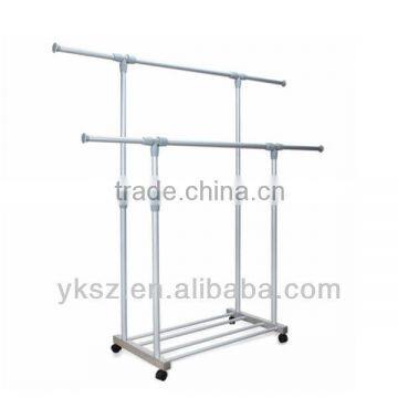 hot sale double pole telescopic clothes rack