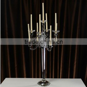 New!!!cheap newest design 9arms crystal candle holder