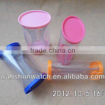 H40 China free sample watch box factory made plastic transparent watch box wholesale 2014