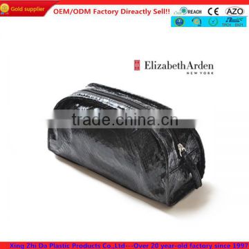 Fashion black snake skin promotional cosmetic bag