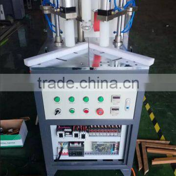 High-frequency heating machine for wood frame and MDF board assembling