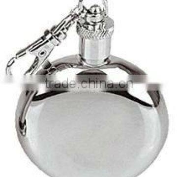 304 3oz Round hip flask stainless steel