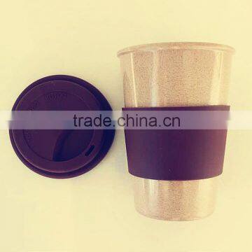 Biodegradable rice husk fashionable coffee cup for coffee