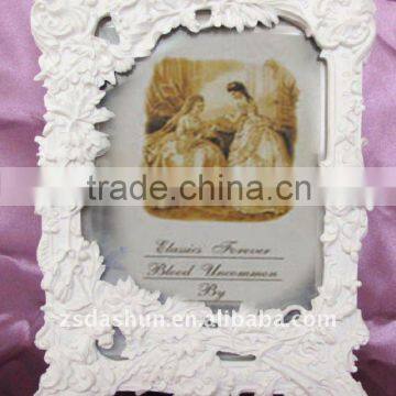 DS-004P European Resin Photo Frame /Polyresin Crafts/beautiful painting