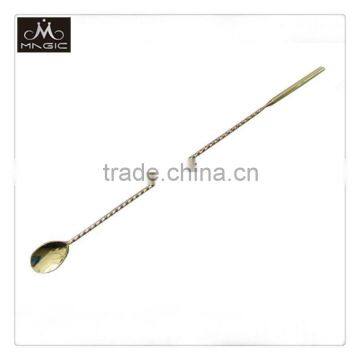 40cm gold barspoon stainless steel bar tools manufacturer