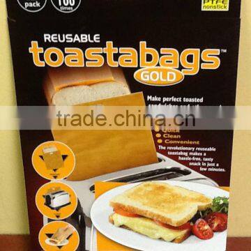 Teflon Bread Heating Bag, Reusable Sandwich bag