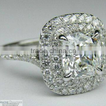 High Quality Exclusive Design White Diamond Wedding Engagement Ring