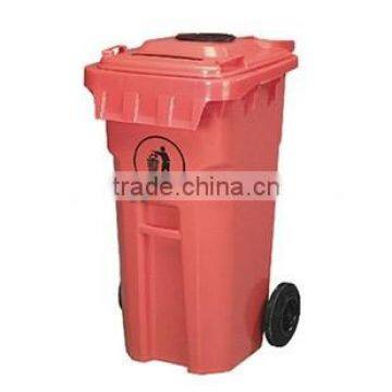 Plastic outdoor 120L trash bin