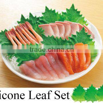 Arnest kitchenware cookware cooking tools decoration sashimi bento lunch fake food silicone leaf leaves 4 sheet set 75936